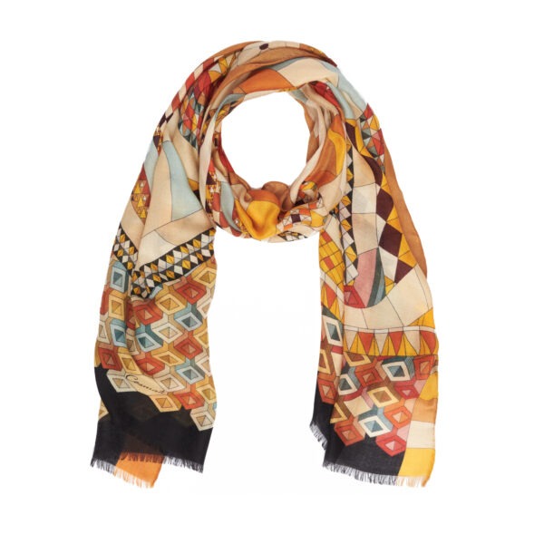 Viaggio In Italia Scarf Cosmati Cachemire